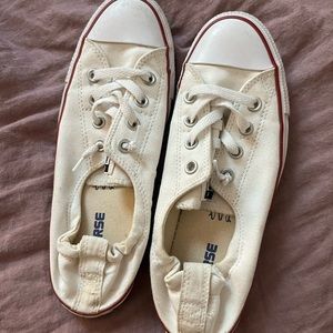 Converse Slip On White Sneakers Size 9